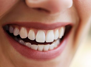 close shot of wonderful smile