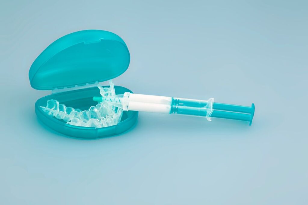 A professional take home whitening kit.